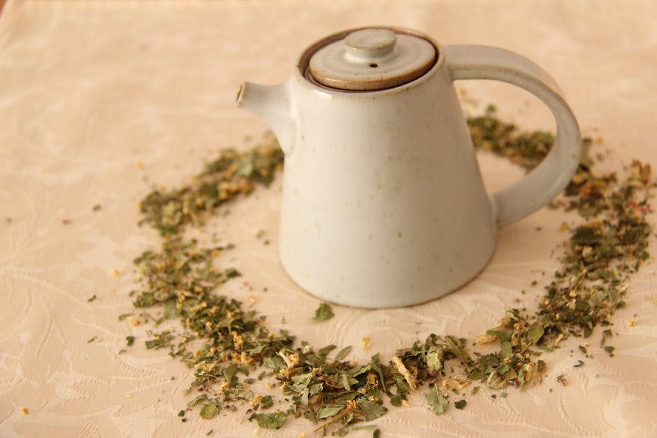Quiet ceramic tea moment